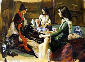 The House of a Thousand Lanterns art by Len Thurston