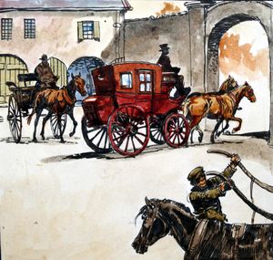 Black Beauty - The Red Carriage art by Carlos Roume
