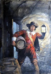 Thriller Picture Library cover #49  'Guy Fawkes' art by Septimus Scott