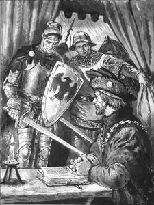Henry VI - The Scholar King art by Clive Uptton