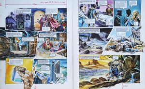 The Antidote from 'The Poisoning of Trigan's Youth' (TWO pages) art by Gerry Wood