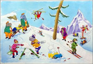 Downhill All The Way art by Peter Woolcock