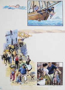 Wee Willie Winkie in Spain art by John Worsley