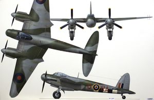 Mosquito Bomber art by Iain Wyllie