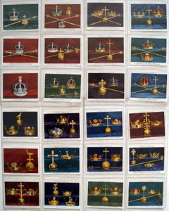 Complete Set of 25 'British Regalia' John Player & Sons Cigarette Cards (1937)