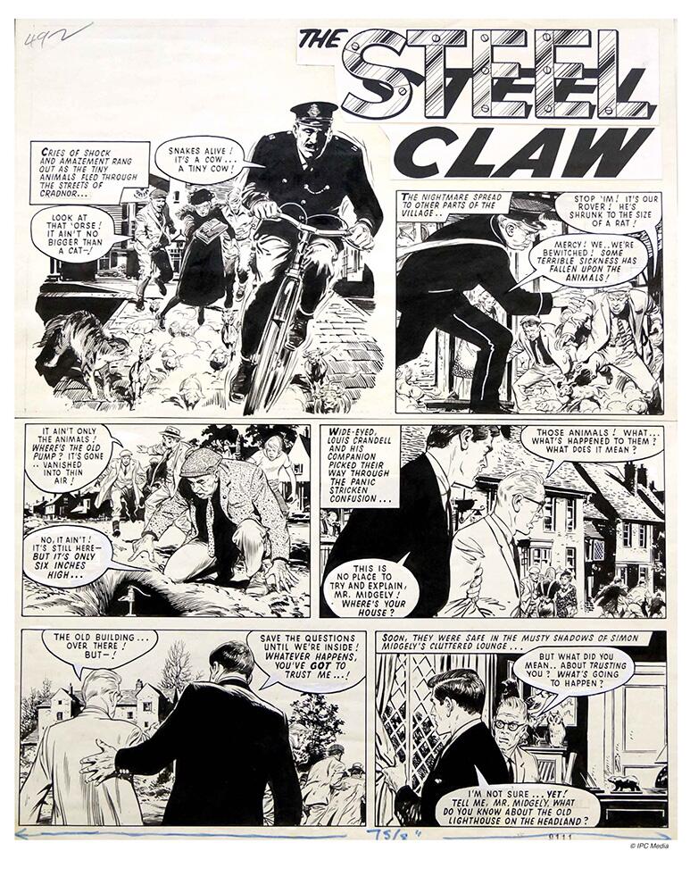 The Steel Claw, illustrators issue 22 ONLINE EDITION
