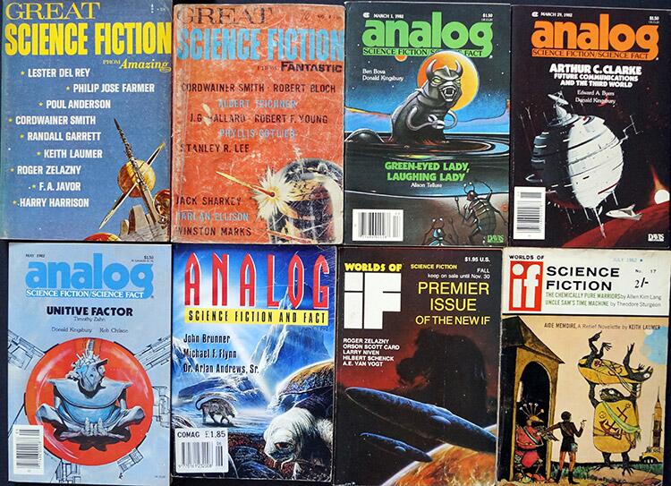 Assorted Sci-Fi Magazines: Collection 9 (USA: 8 issues)