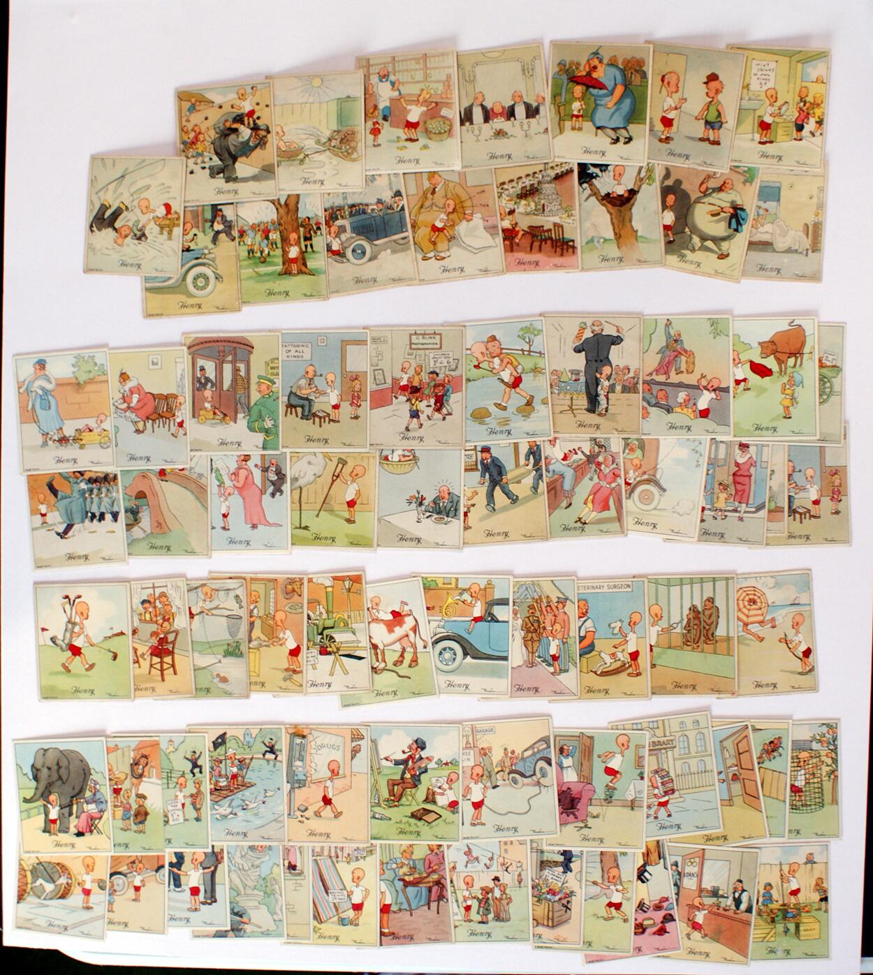 Cigarette Cards: Henry Bundle #2 (73 cards)