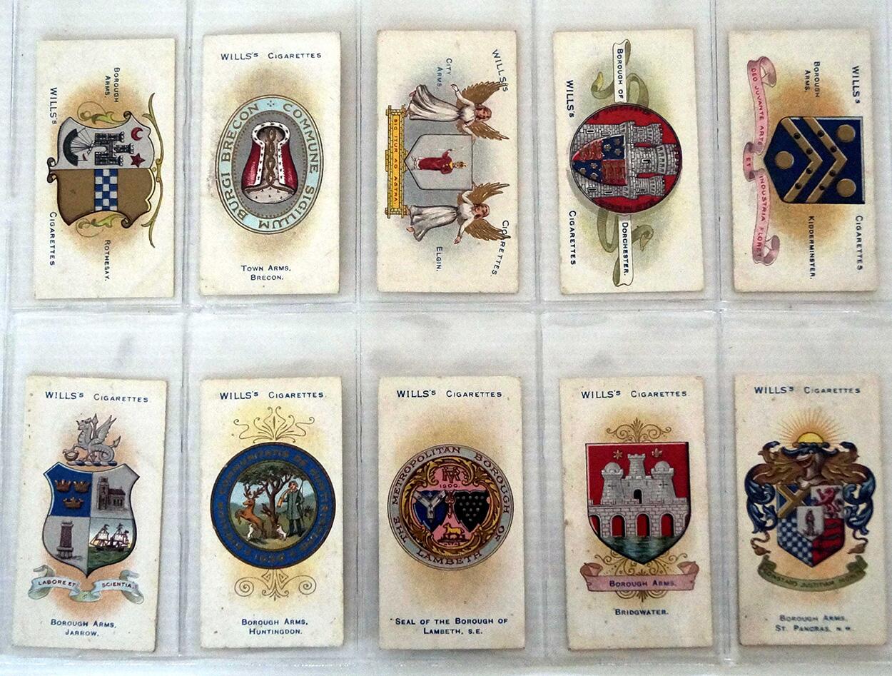 Town & City Arms (Boroughs Fourth Series)  Full set of 50 cards (1906)