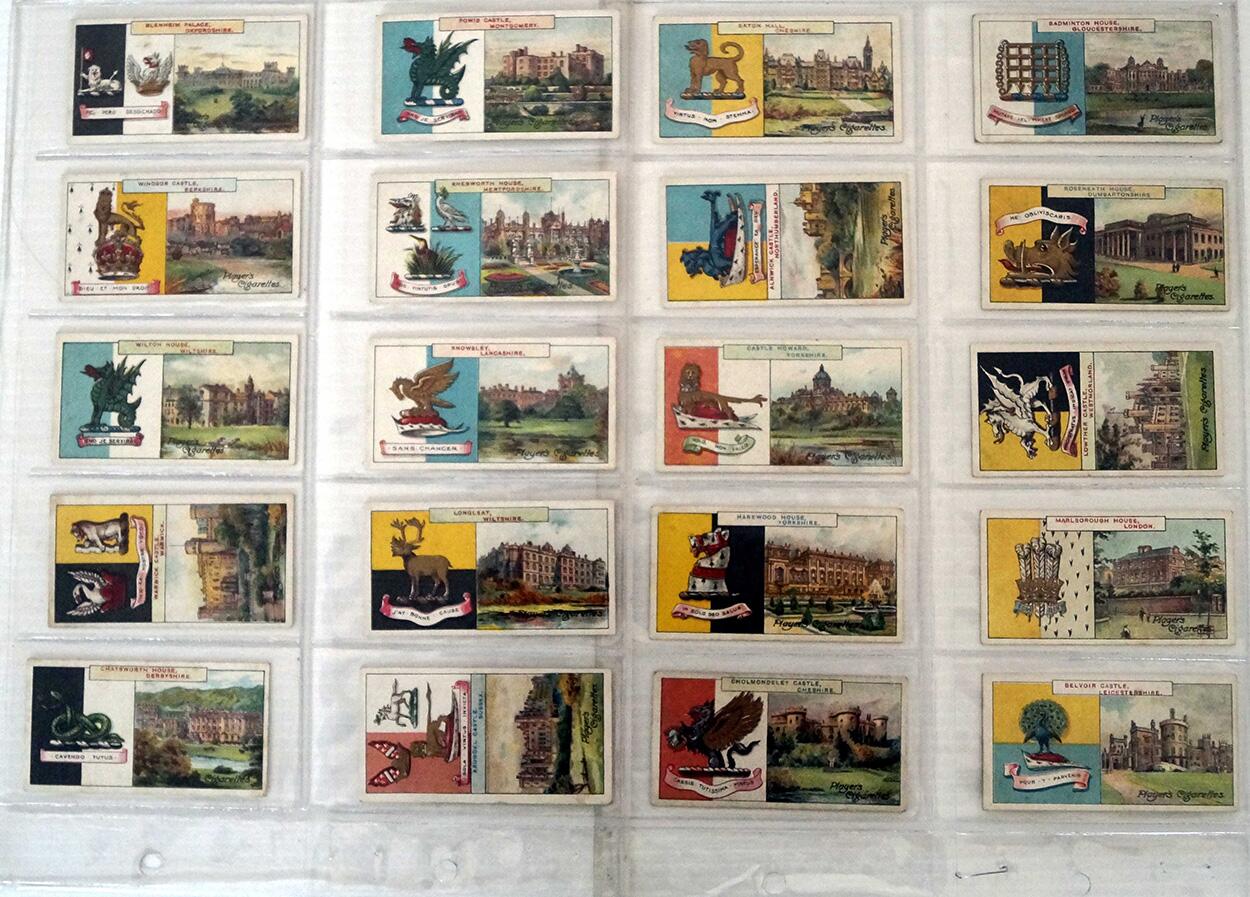 Country Seats and Arms (First Series)  Full Set of 50 cards (1906)
