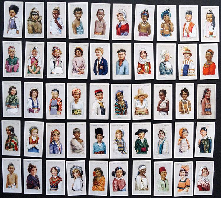 Complete Set of 50 'Children Of All Nations' Ogden's Pop-Up Cigarette Cards (1925)