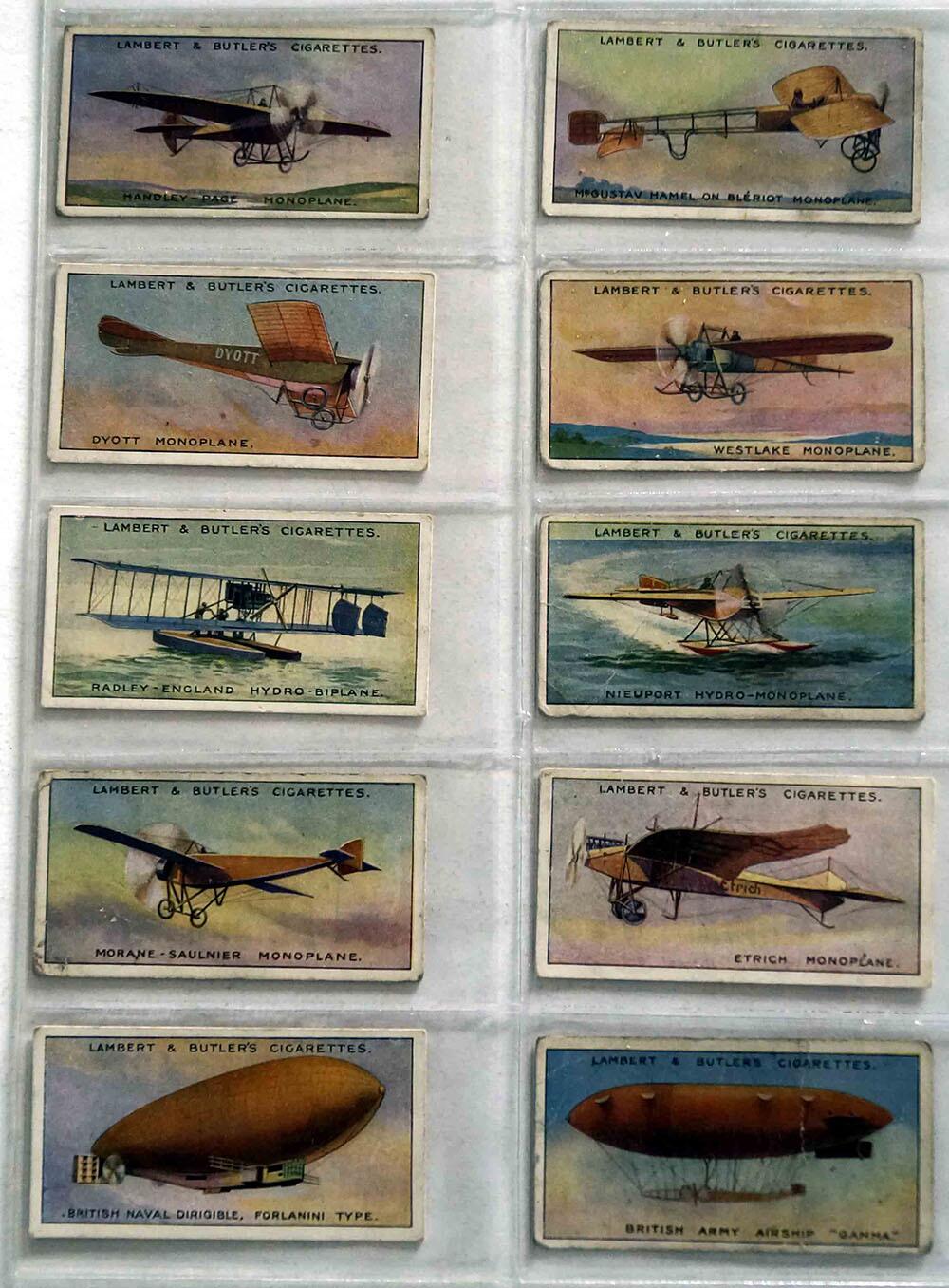 Full Set of 25 Cigarette Cards: Aviation (1915) by Various