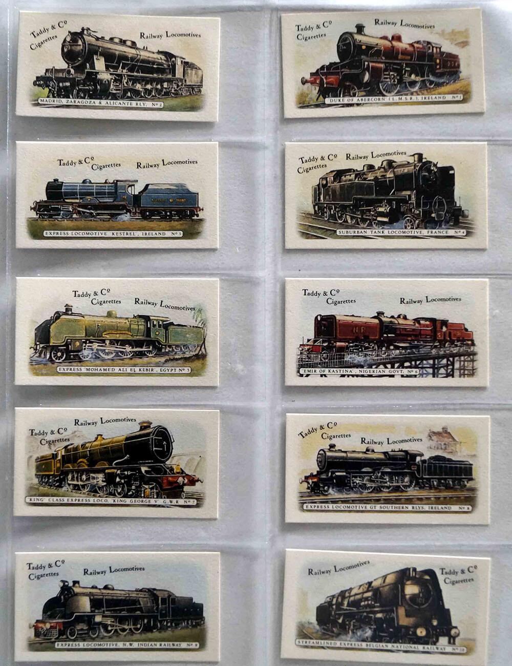 Full Set of 25 Cigarette Cards: Railway Locomotives (1980) by Various