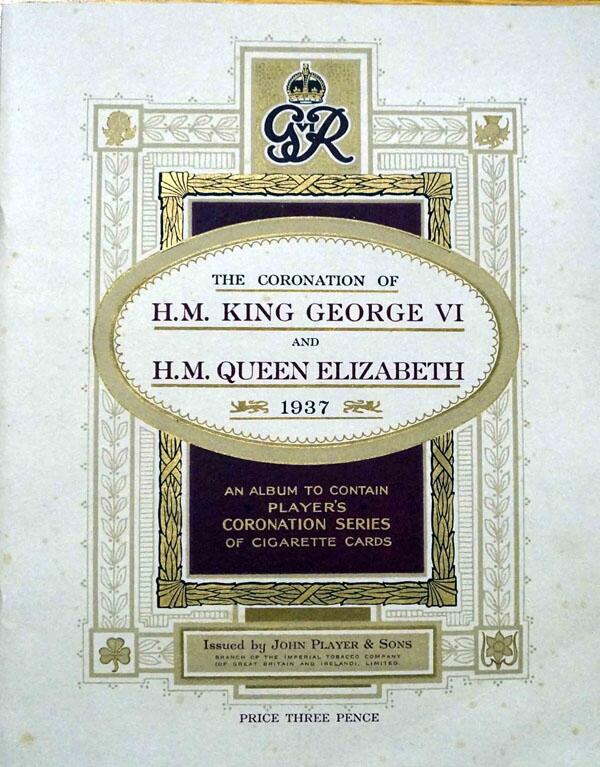 Complete Set of 50 Coronation of HM King George VI and Queen Elizabeth (1937)  Cigarette cards in alb