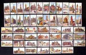 Cigarette Cards: Gems Of Belgian Architecture (1915) (50 cards)
