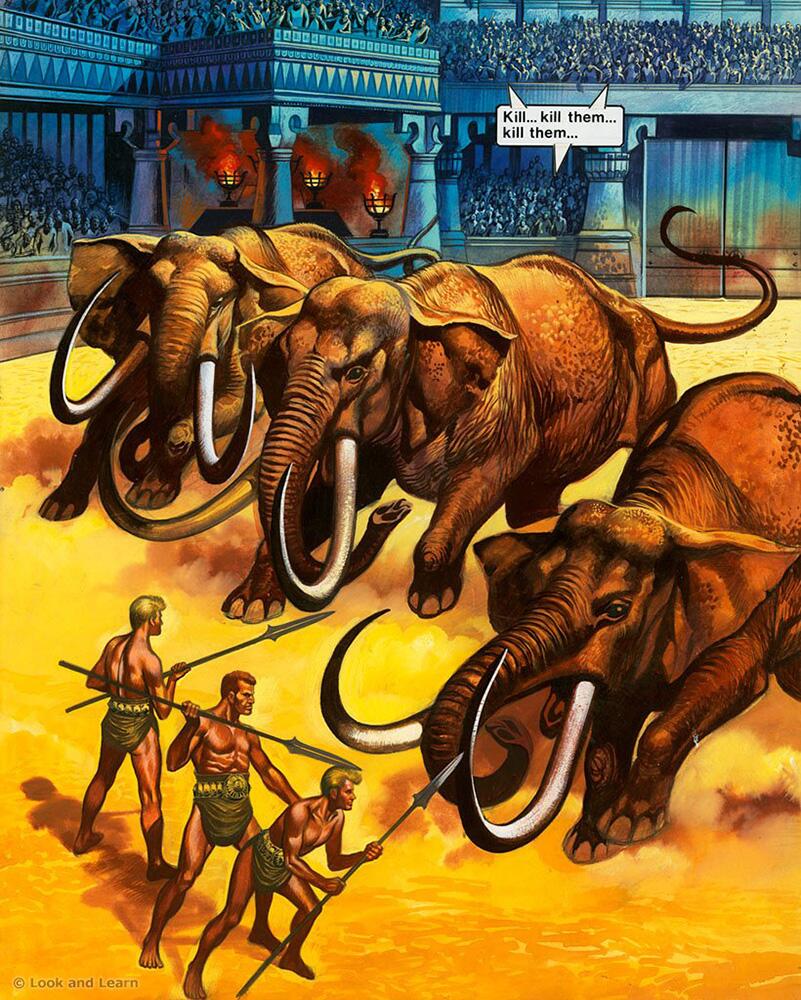 The Trigan Empire: Look and Learn issue 678(a) art by Ron Embleton