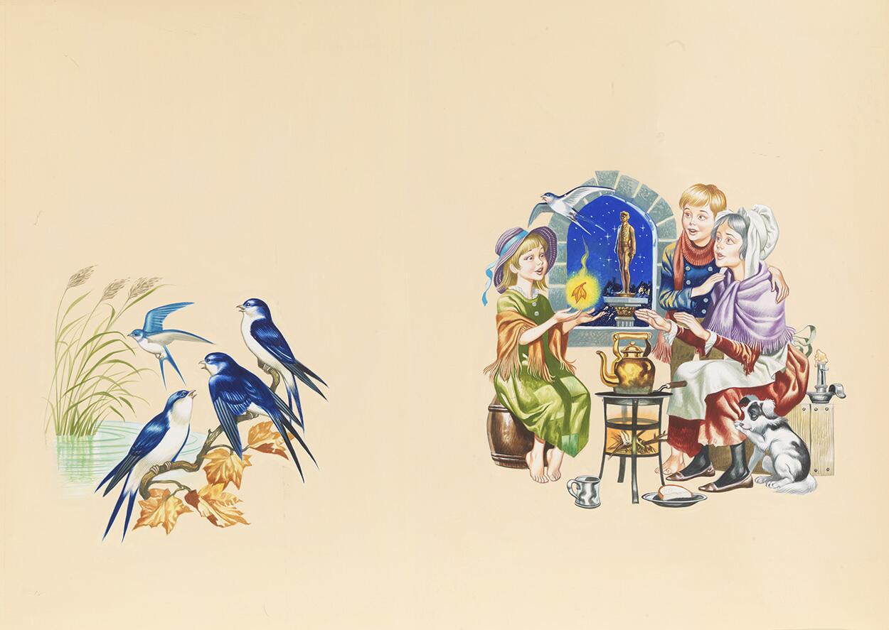 The Happy Prince: Restorative Cup of Tea art by Ron Embleton