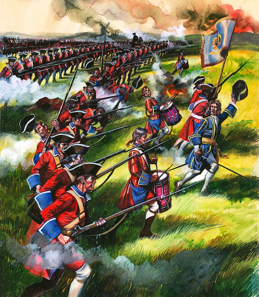 The Duke of Marlborough at Blenheim art by Ron Embleton