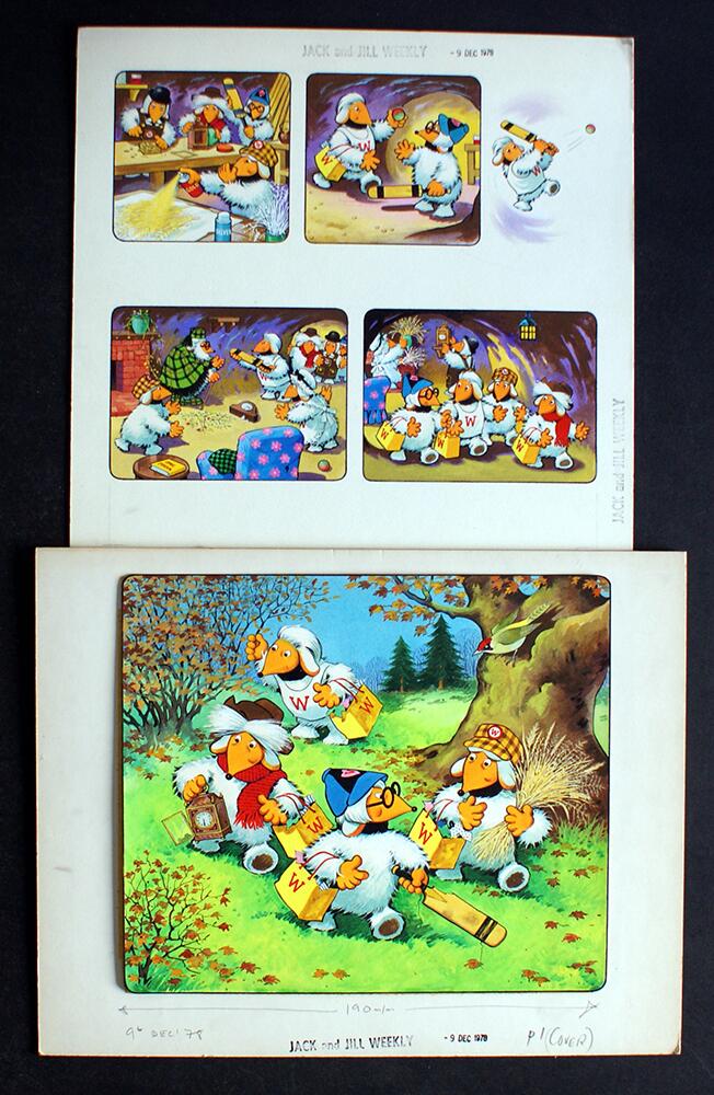 The Wombles: Cricket (TWO pages) art by Jesus Blasco