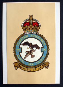 R.A.F. Badge: Fighter Squadron 29 art by 20th Century unidentified artist