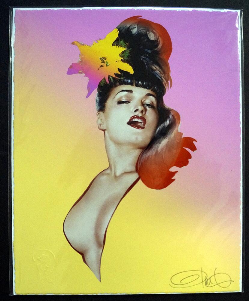 Bettie Page: Wild Orchid art by Olivia (de Berardinis) (Signed)
