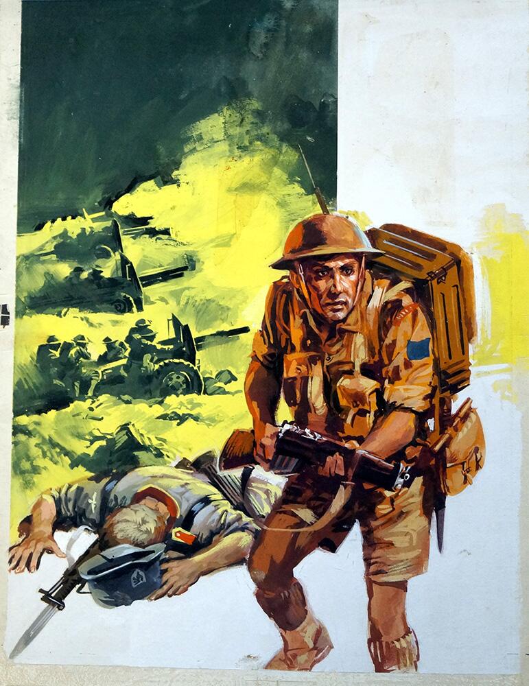 War Picture Library cover #157 'Gunflash' art by Pino Dell'Orco