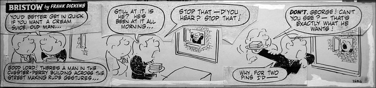 Bristow Daily Strip: Cream Slice art by Frank Dickens