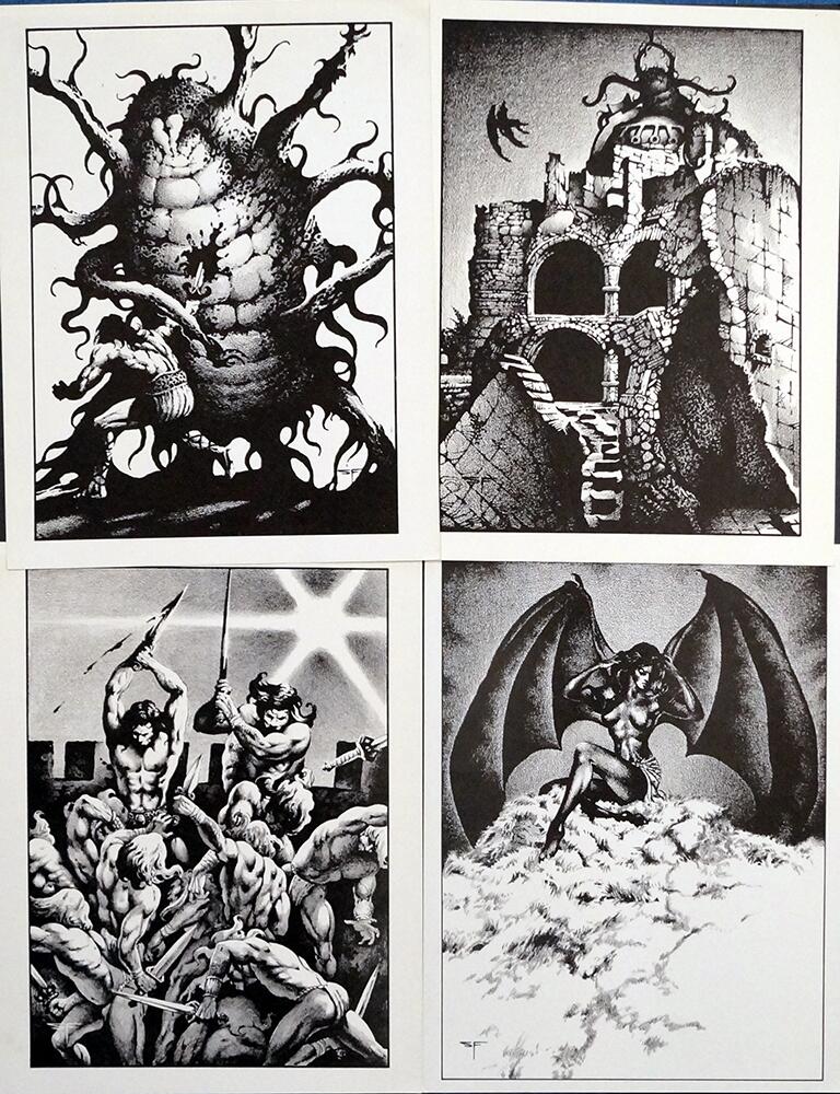 The Almuric Portfolio art by Stephen Fabian