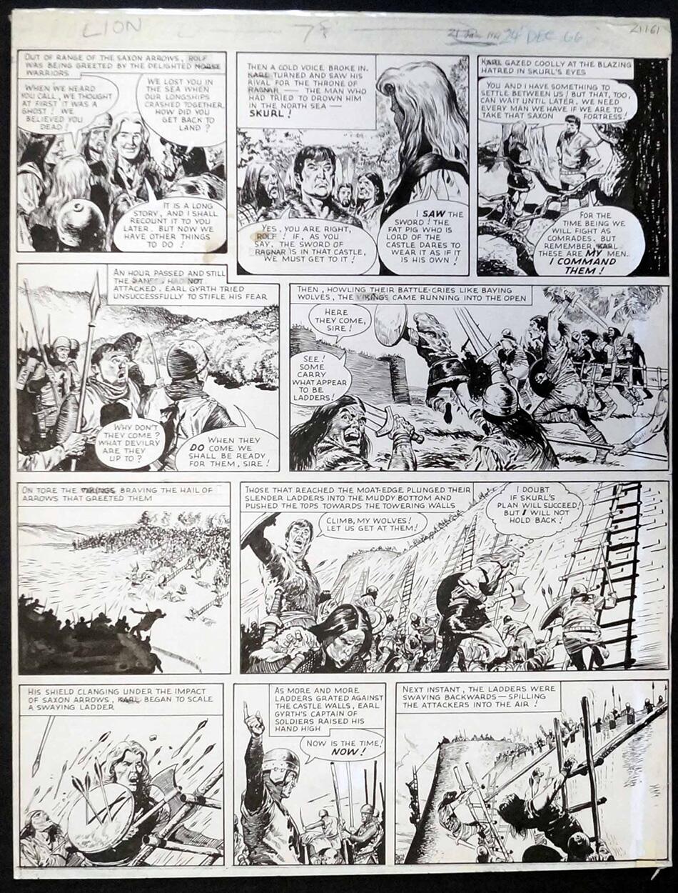 Karl The Viking: 21st January 1961 (Page 2) art by Don Lawrence
