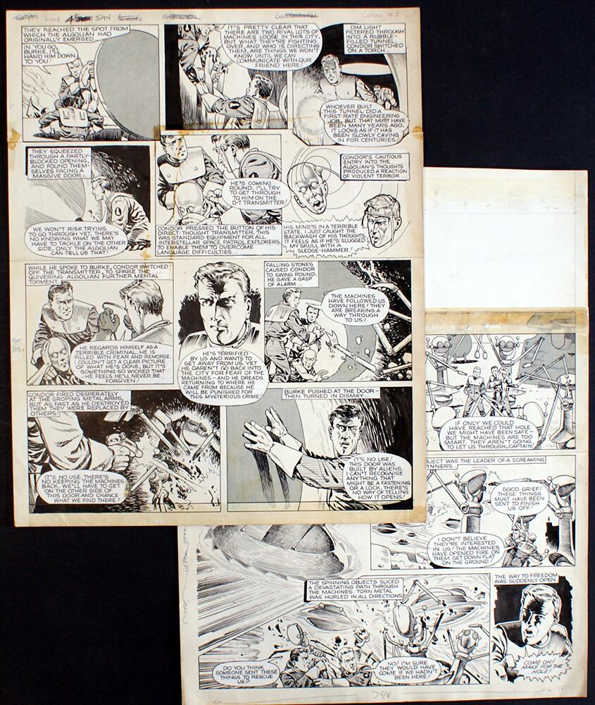 Captain Condor: 10th February 1962 (TWO pages) art by Brian Lewis