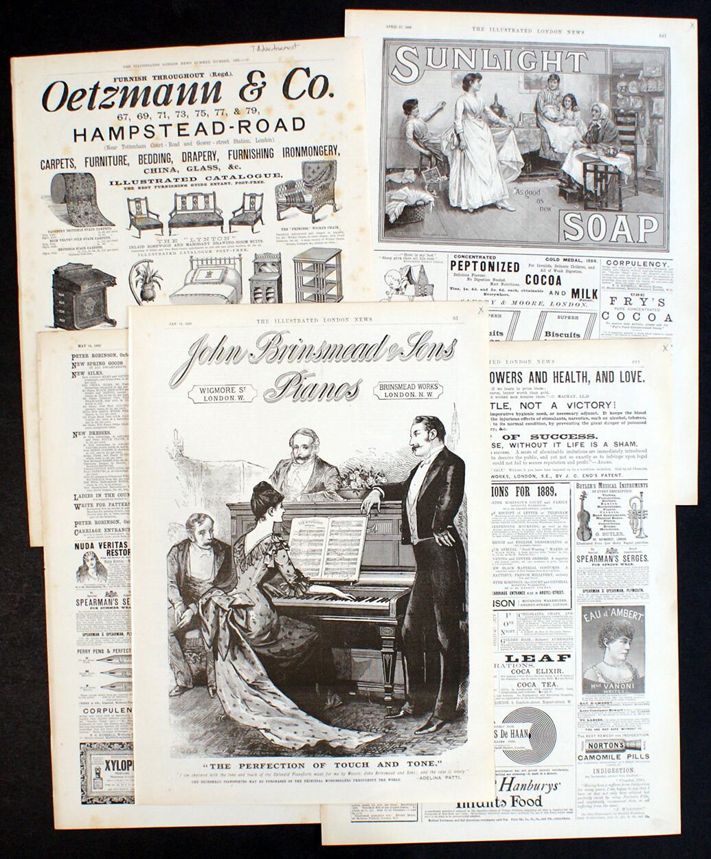 Illustrated London News: Advertising Bundle #10 (5 pages) art by Various Artists
