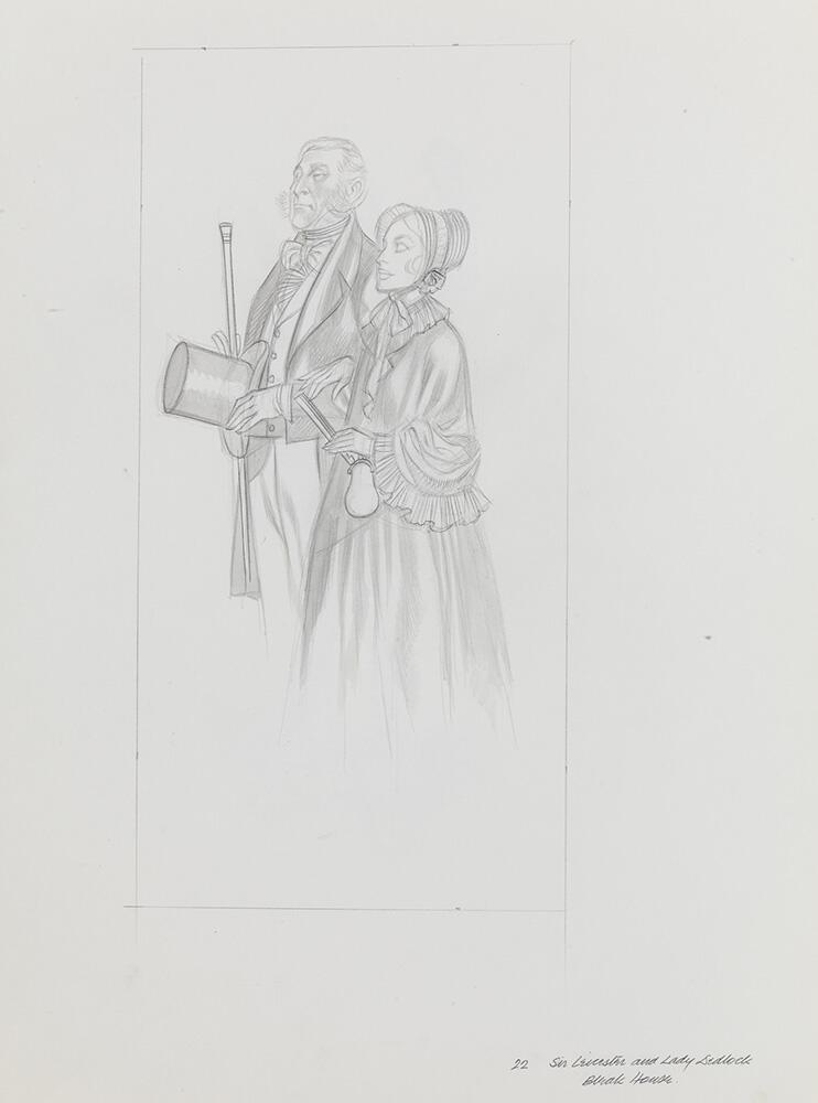 Bleak House - Sir Leicester and Lady Dedlock 1 art by Ron Embleton