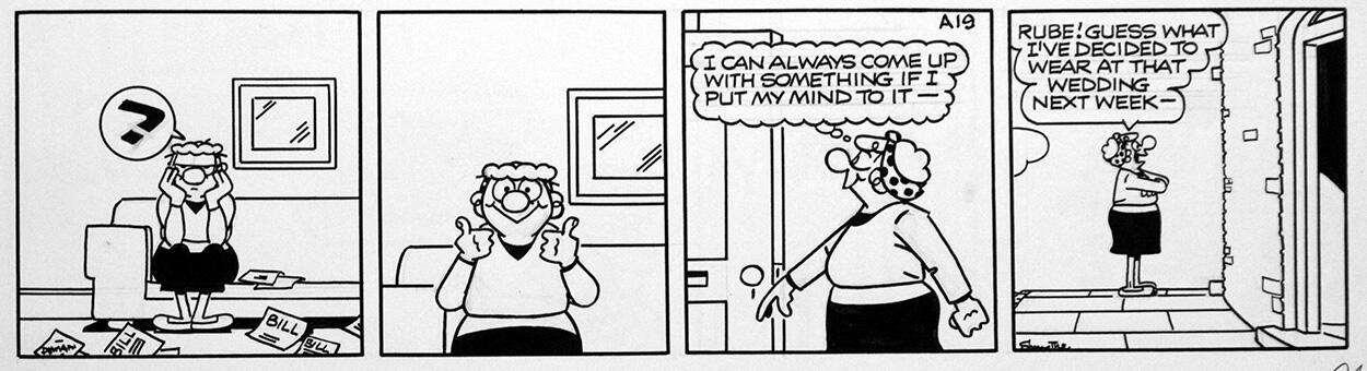 Andy Capp daily strip 22nd January 1992 art by Reg Smythe