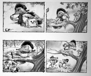 The Wombles: Golf (TWO pages) art by Jesus Blasco