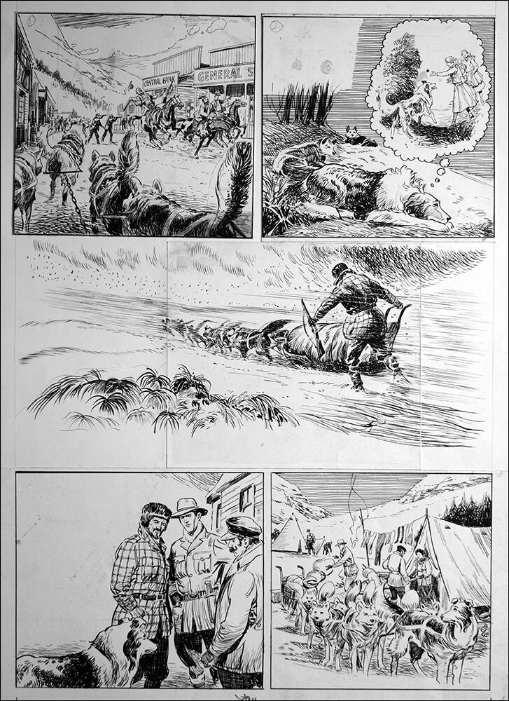 Call of the Wild - Dog Sleigh art by Bill Baker
