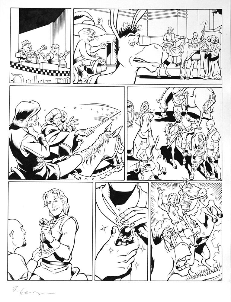 Shrek page 3 art by Bambos (Georgiou)