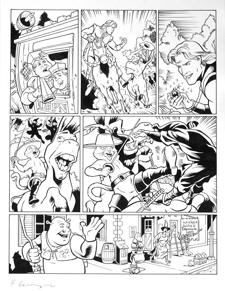 Shrek page 6 art by Bambos (Georgiou)
