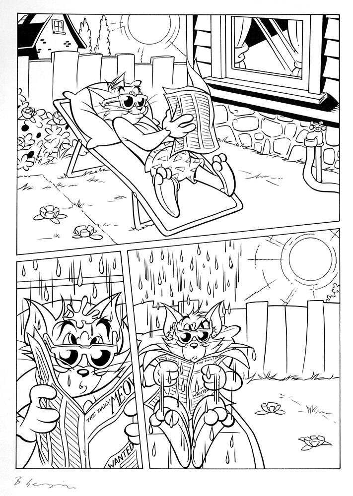 Tom and Jerry page 1a art by Bambos (Georgiou)