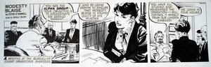 Modesty Blaise daily strip 6427 art by Neville Colvin