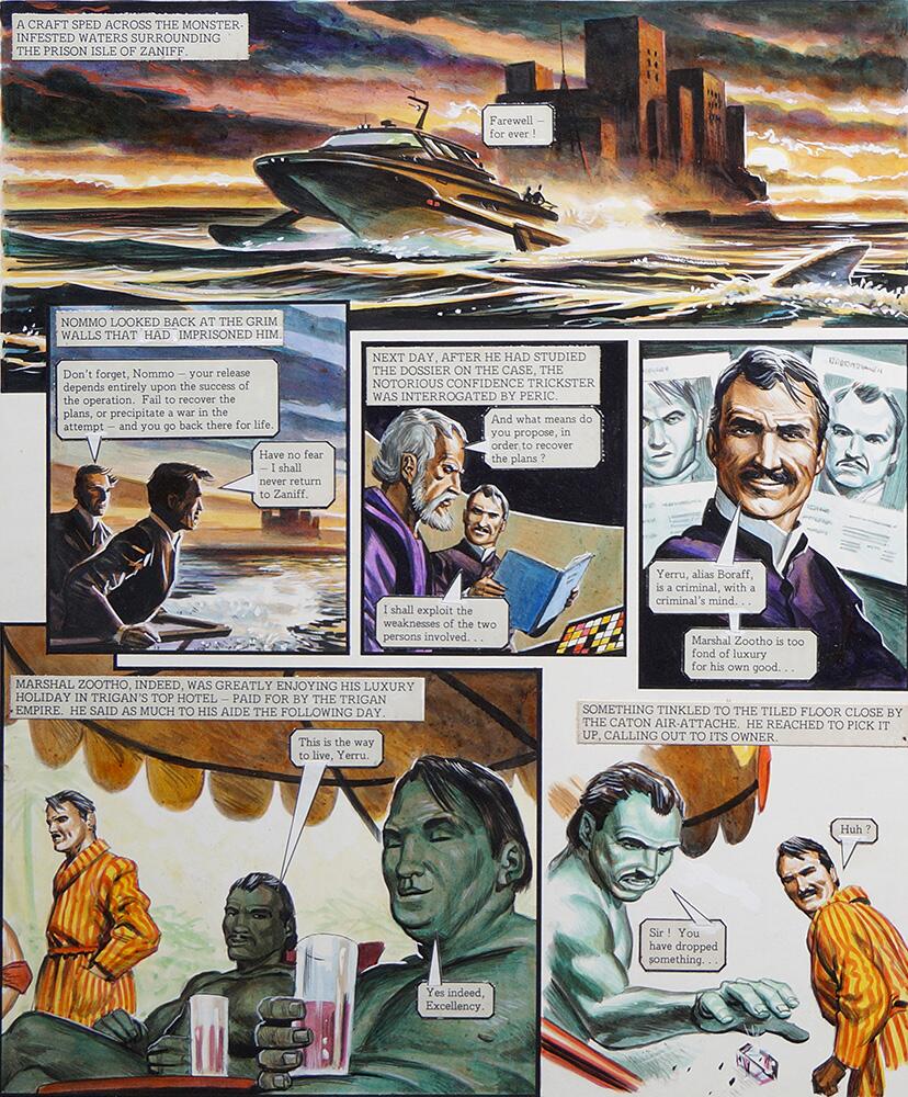 Left Hand Page art by Oliver Frey