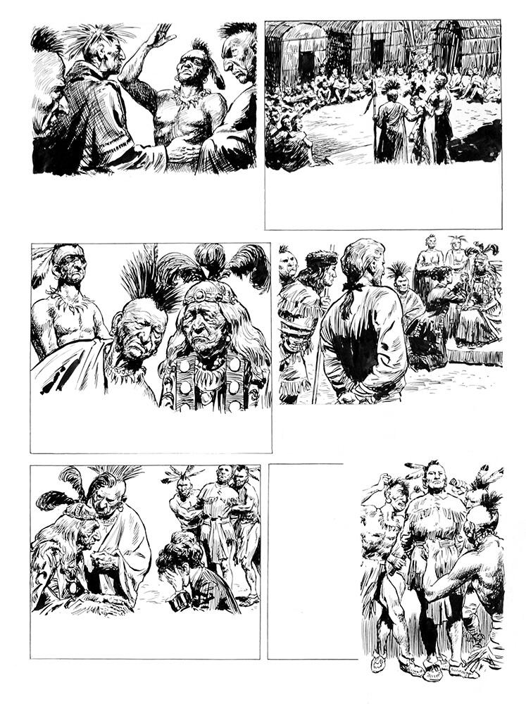 The Last of the Mohicans 23 art by Cecil Doughty