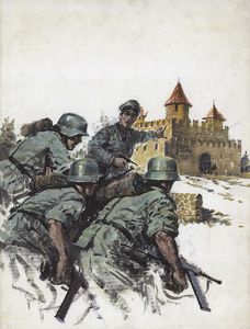 War Picture Library cover #1254  'Run For Your Life' art by Graham Coton