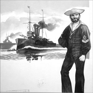 1st Class Petty Officer British Navy 1896 art by Gerry Embleton