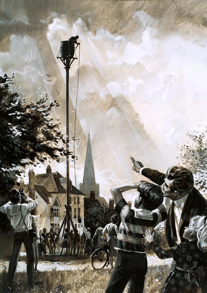 Pole Sitting art by Andrew Howat