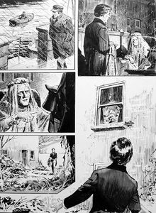 Great Expectations - Fire At Satis House art by Bill Lacey