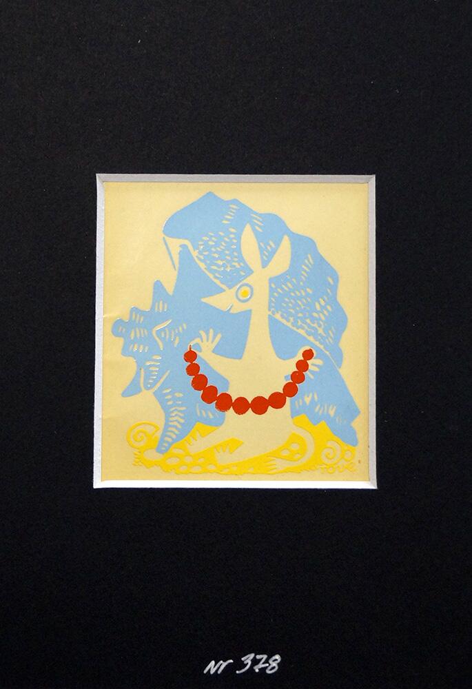 Print matted ready for framing art by Tove Jansson