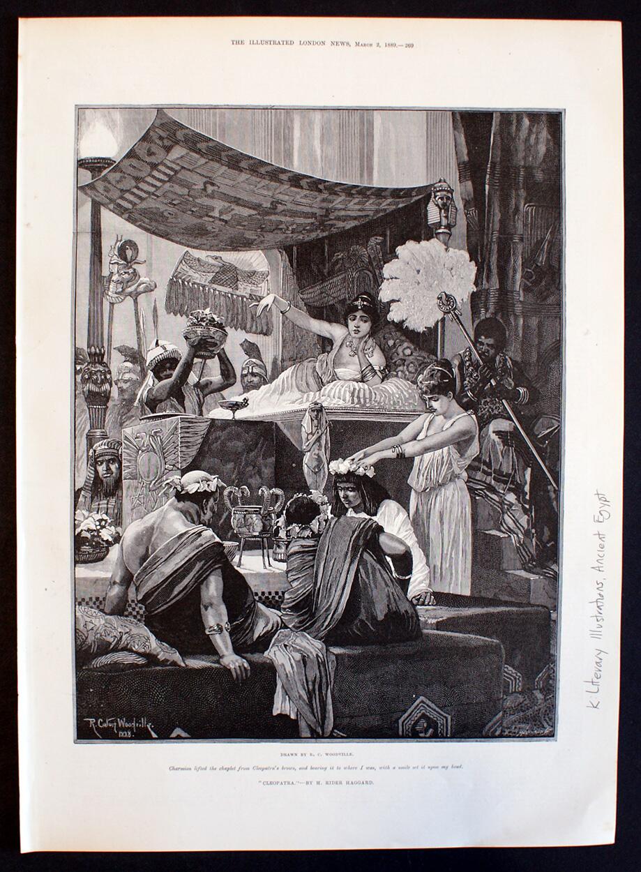 Cleopatra: Cleo's Chaplet art by Richard Caton Woodville Jr