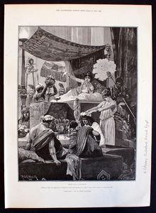 Cleopatra: Cleo's Chaplet art by Richard Caton Woodville Jr