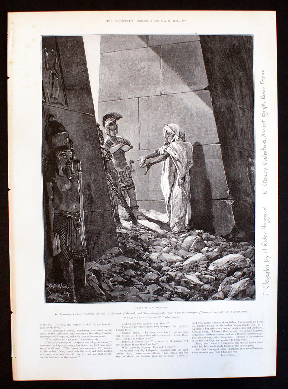 Cleopatra: Roman Guards art by Richard Caton Woodville Jr