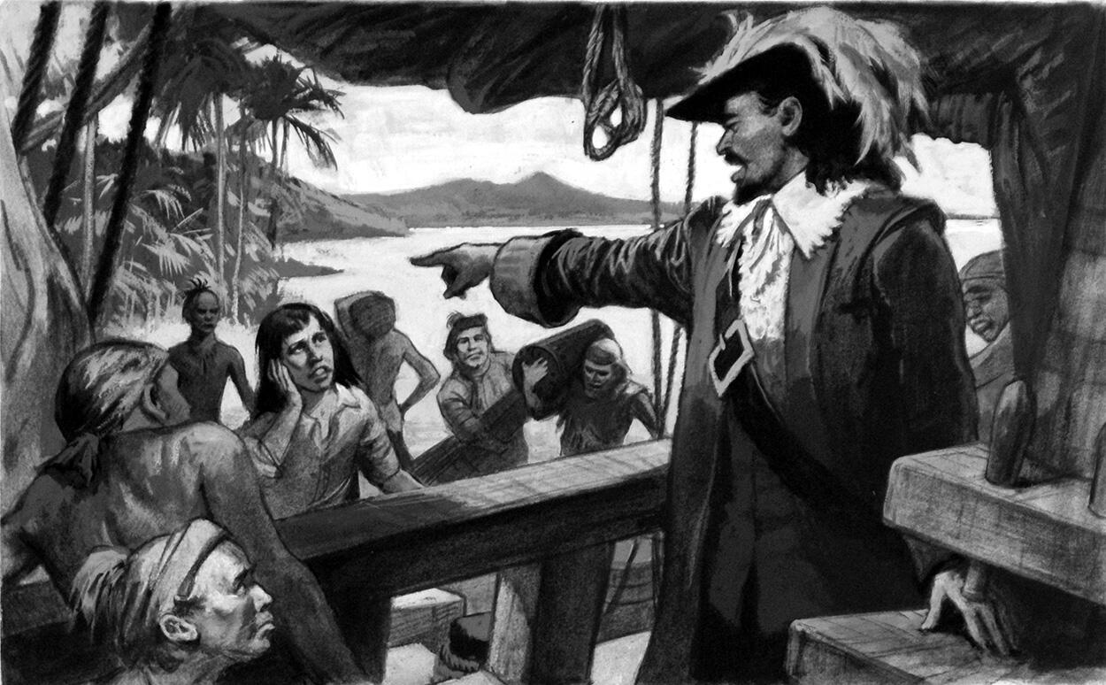 Disaster In Darien 2 art by Ralph Bruce